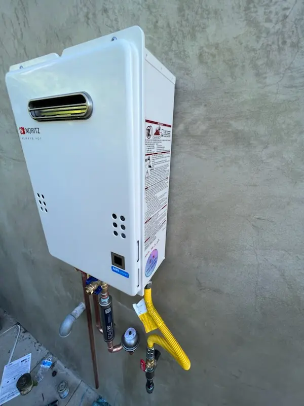 Tankless water heater installation for Cinder Creek homes